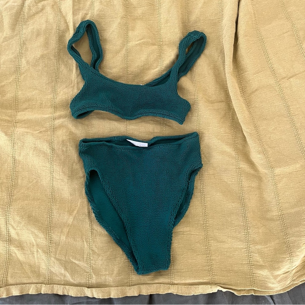 YouSwim Aplomb High Waist Two-Piece in forest green